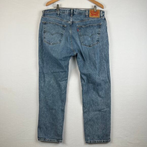 Levis 559 Jeans Mens 40x32 Blue Relaxed Straight Mid Rise Medium Wash Denim Y2K - Picture 4 of 11